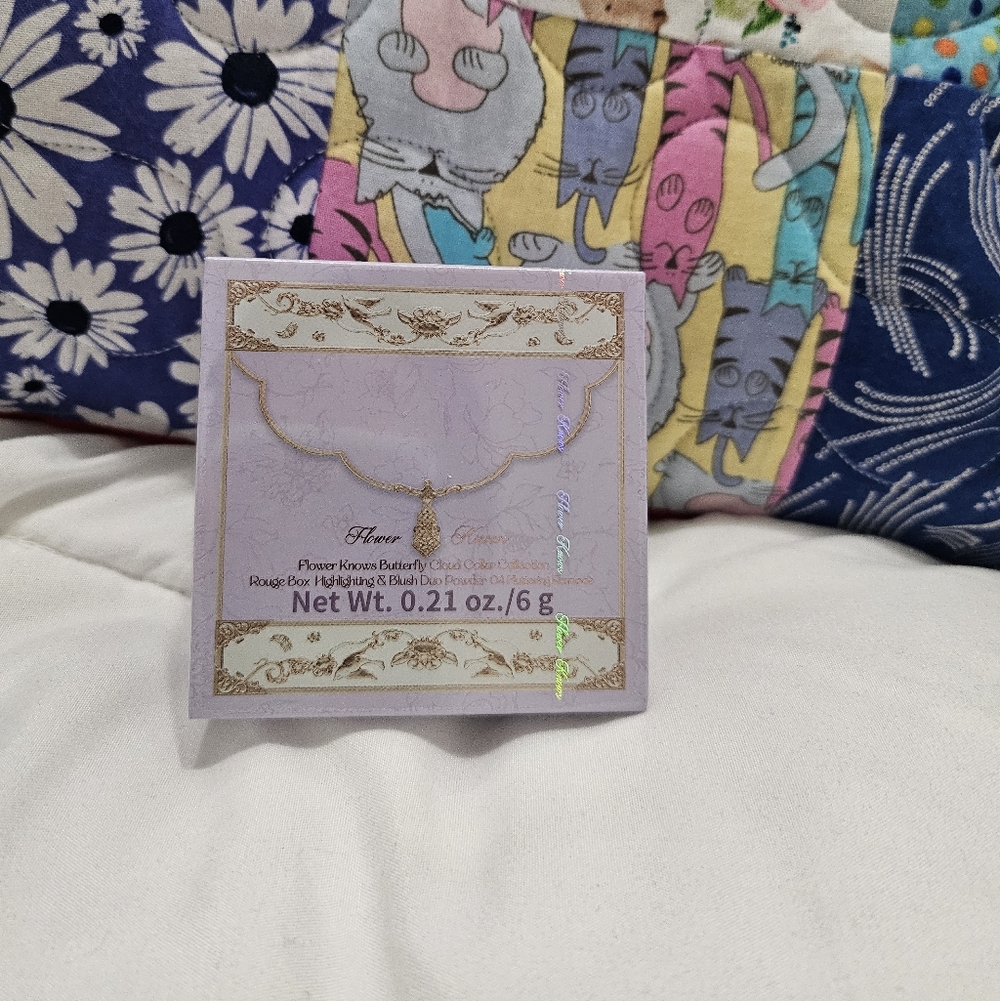 Flower Knows Butterfly‎ Cloud Collar Rouge Box Highlighting, Blush Duo Powder 04